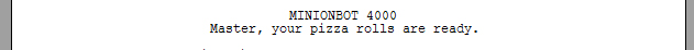 An example of dialog in a screenplay manuscript.