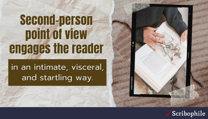 Second-person point of view engages the reader in an intimate, visceral, and startling way.