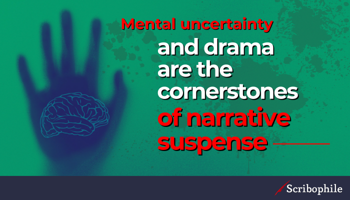 Mental uncertainty and drama are the cornerstones of narrative suspense