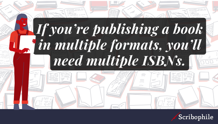 If you’re publishing a book in multiple formats, you’ll need multiple ISBNs.