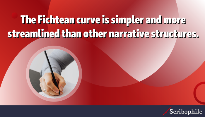 The Fichtean curve is simpler and more streamlined than other narrative structures.