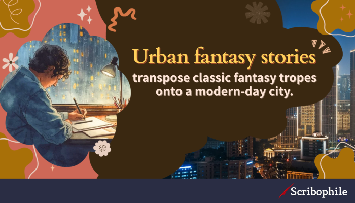 Urban fantasy stories transpose classic fantasy tropes onto a modern-day city.